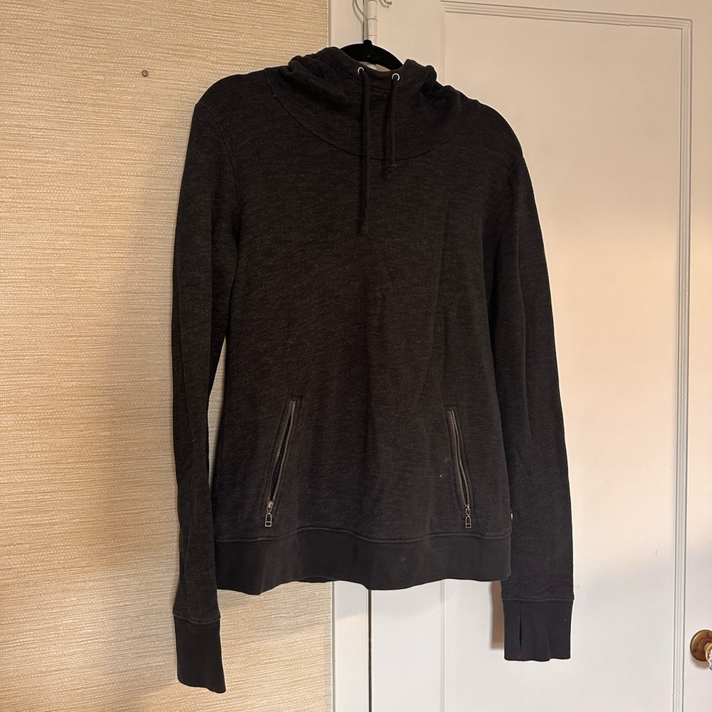 Brooklyn Industries Black Hoodie with Zipper Pockets